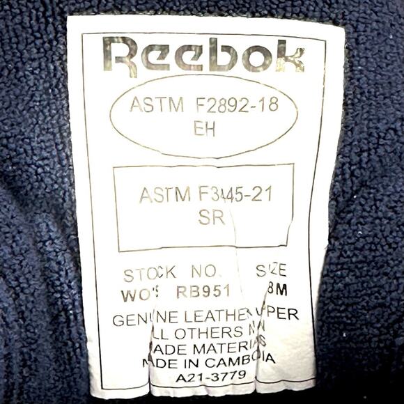 Reebok Classic Sneaker Women Size 8 Navy Suede Memory Tech Harman Max Trax New - Picture 5 of 15